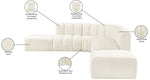Arc - Velvet 7 Piece Corner Modular Sofa