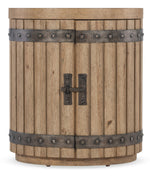 Vineyard Row - Wine Barrel End Table - Light Brown