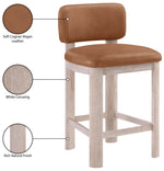 Paloma - Faux Leather Upholstered Counter Stool (Set of 2)