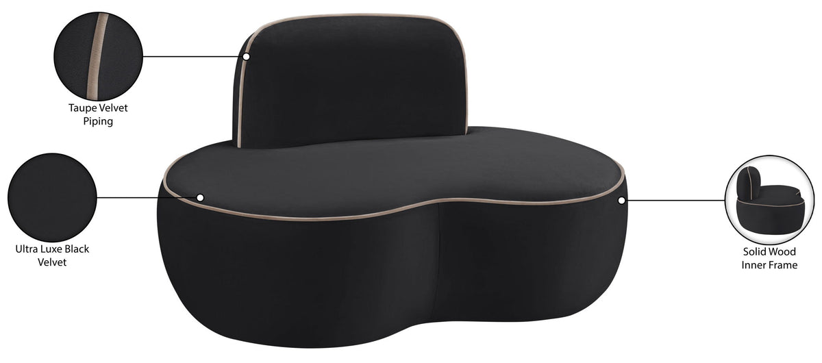 Swerve - Velvet Upholstered Chair