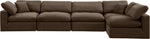Comfy - 5 Piece Velvet Modular Sectional