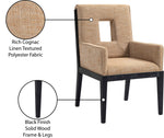 Gwendolyn - Dining Arm Chair With Black Frame