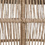 Coastline - Tempered Glass Top And Wicker Outdoor Patio Coffee Table - Natural | Natural