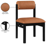 Roundhill - Faux Leather Dining Chair (Set of 2) - Black Frame