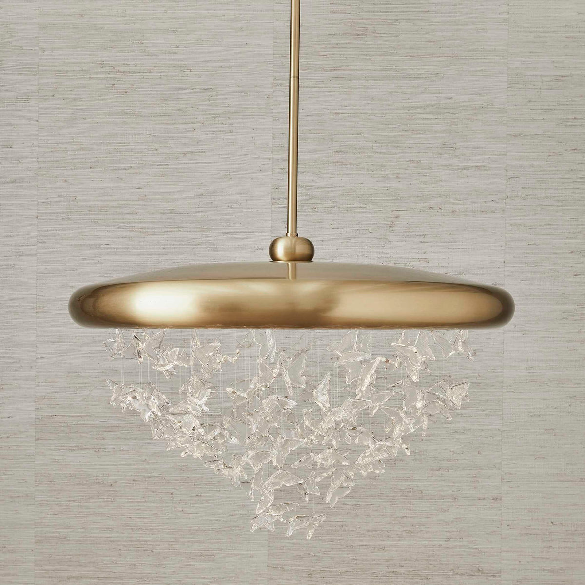 Butterfly Effect - Pendant - Bright Brass