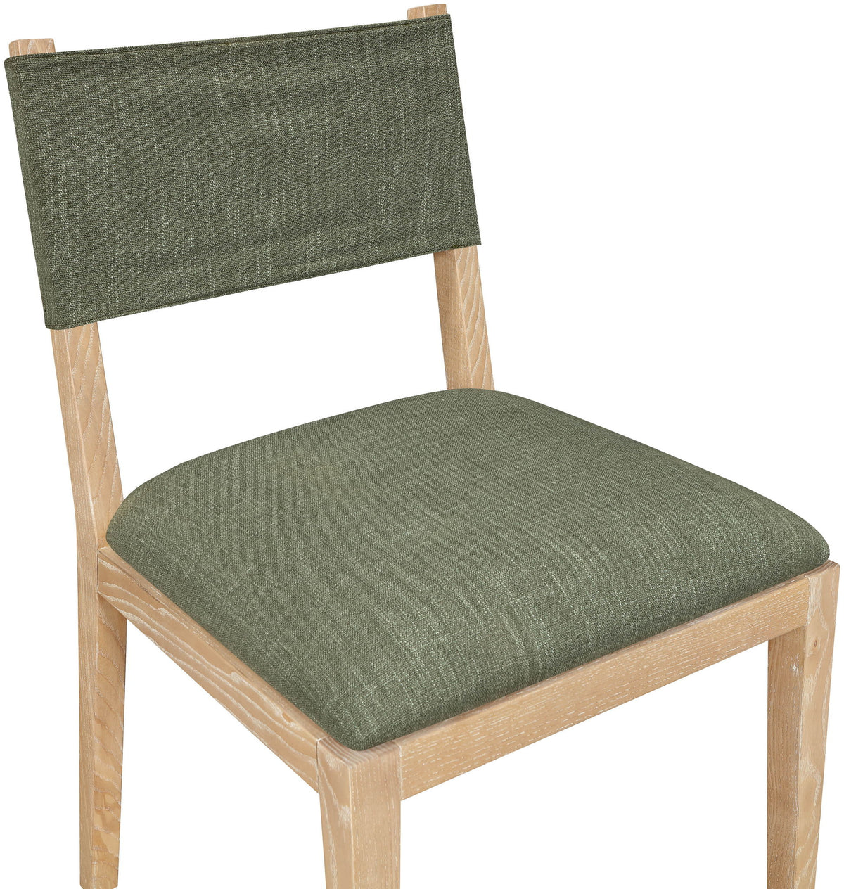 Avon - Linen Textured Performance Fabric Upholstered Dining Side Chair (Set of 2)