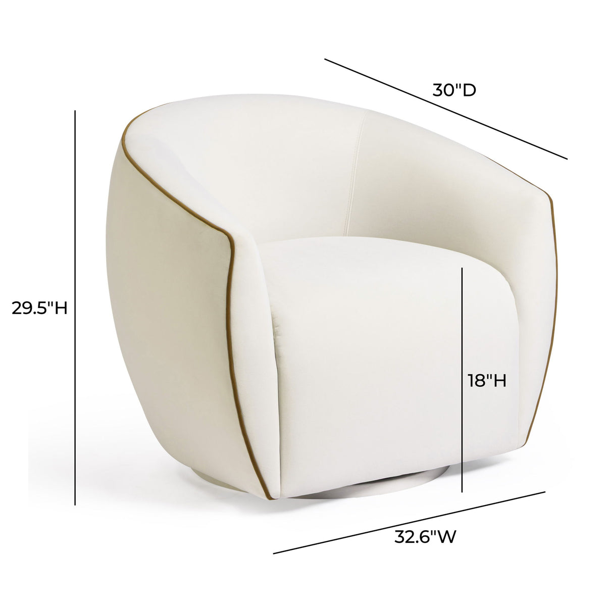 Jordan - Velvet Swivel Chair