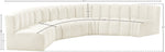 Arc - Velvet 6 Piece U-Shaped Modular Sofa