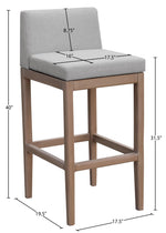 Solace - Olefin Performance Fabric Outdoor Patio Bar Stool