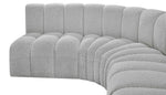 Arc - Boucle Fabric 6 Piece U-Shaped Modular Sofa