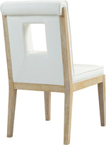Gwendolyn - Faux Leather Dining Side Chair With Natural Frame (Set of 2)