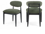 Riccio - Fabric Dining Side Chair (Set of 2) - Black Frame