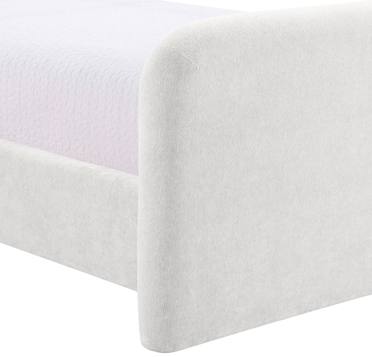 Fira - Chenille Fabric Upholstered Bed