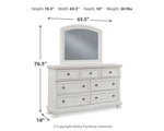 Robbinsdale - Dresser, Mirror - Antique White