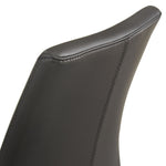 Elyza - Full Back Top Grain Leather Upholstered Wood Dining Chairs (Set of 2)