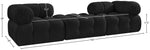 Ames - 3 Piece Boucle Modular Sofa With 1 Backless Seat