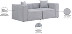 Cube - Linen Modular 2 Seat Sofa