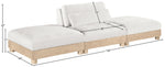 Turin - Chenille Fabric Upholstered Modular Sectional - White