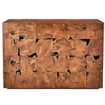 Teak Tac Toe - Console Table
