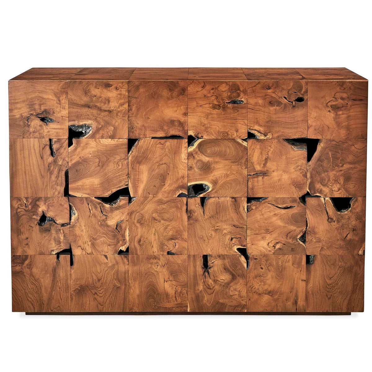 Teak Tac Toe - Console Table