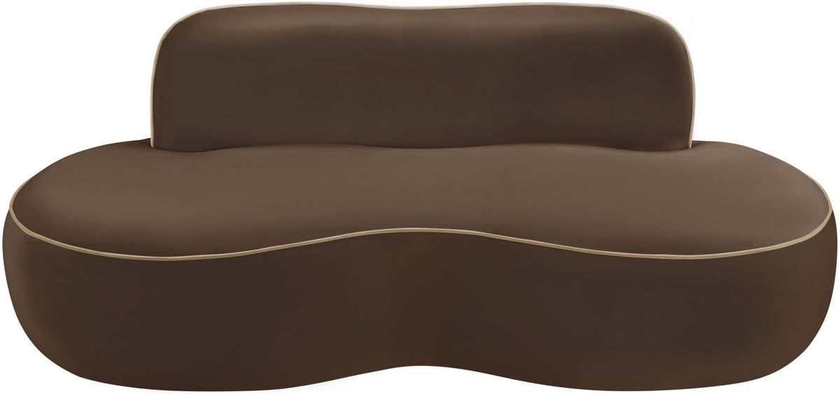 Swerve - Velvet 77" Upholstered Loveseat