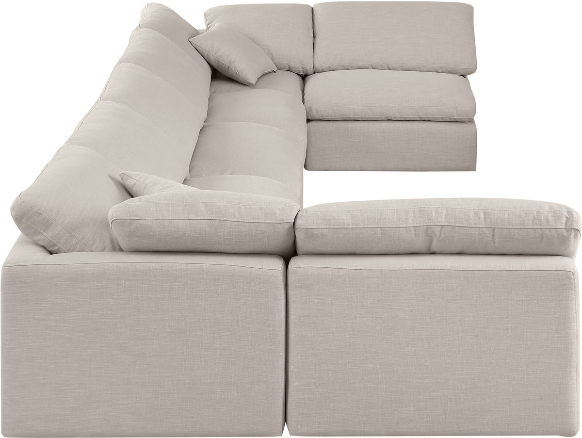 Indulge - Linen 7 Piece Modular U-Shaped Sectional