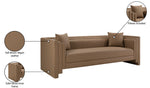 Everett - Vegan Leather Upholstered Sofa