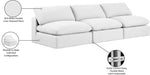 Comfy - Linen Modular Armless Sofa 3 Seats