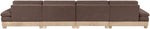 Turin - Chenille Fabric Upholstered Modular Sectional - Brown