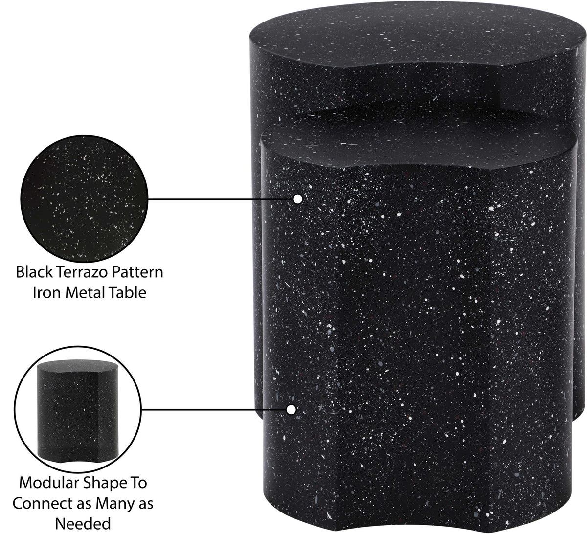 Dimple - Modular End Table - Terazzo Finish