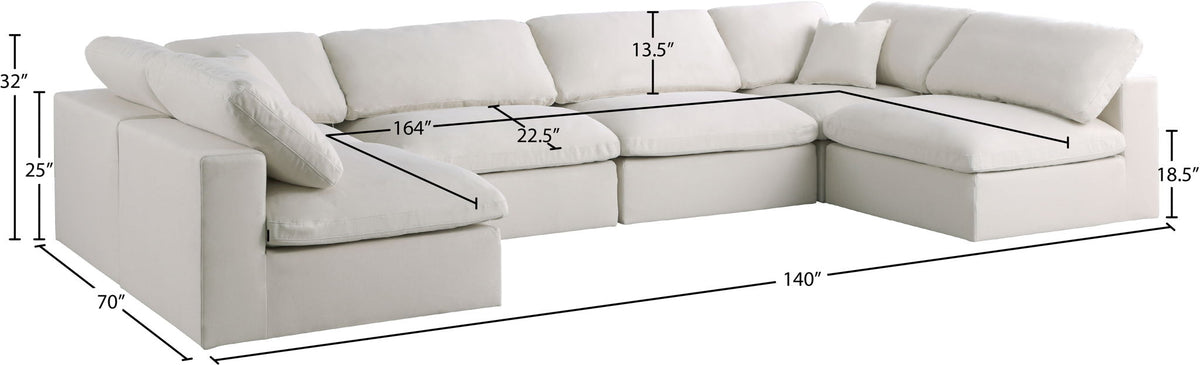 Plush - 6 Piece Modular Sectional
