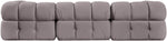 Orin - Velvet 4 Piece Modular Sectional With Chaise