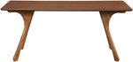 Glenwood - 71" Solid Wood And Walnut Veneer Dining Table - Brown