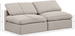 Indulge - Linen 2 Seat Modular Armless Sofa
