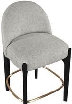 Torino - Counter Stool With Brushed Black Base