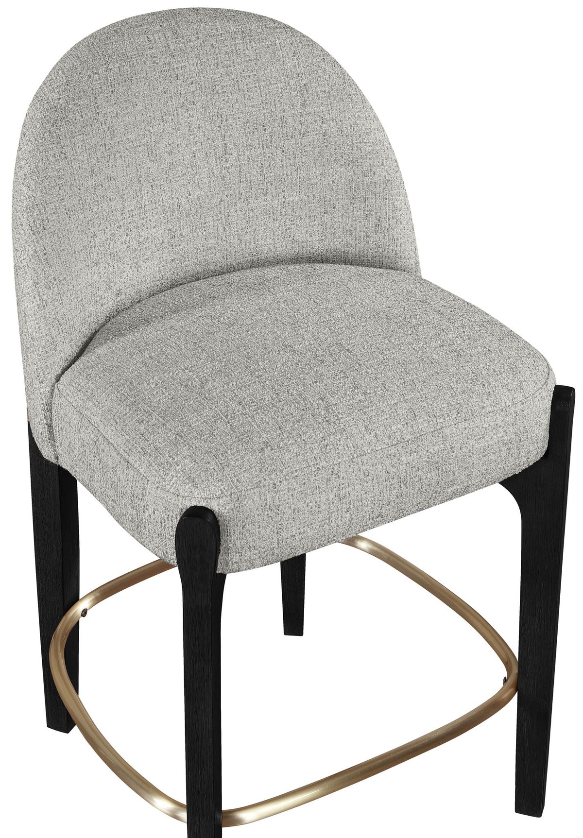 Torino - Counter Stool With Brushed Black Base