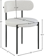 Beacon - Faux Leather Dining Chair With Black Legs (Set of 2)