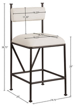 Monarch - Velvet Counter Stool (Set of 2)