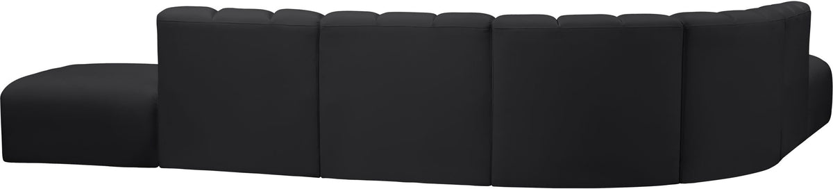 Arc - Faux Leather 7 Piece Corner Modular Sofa