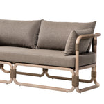 Baja - 4-Piece Outdoor Conversation Set With Cushions - Brown Eucalyptus