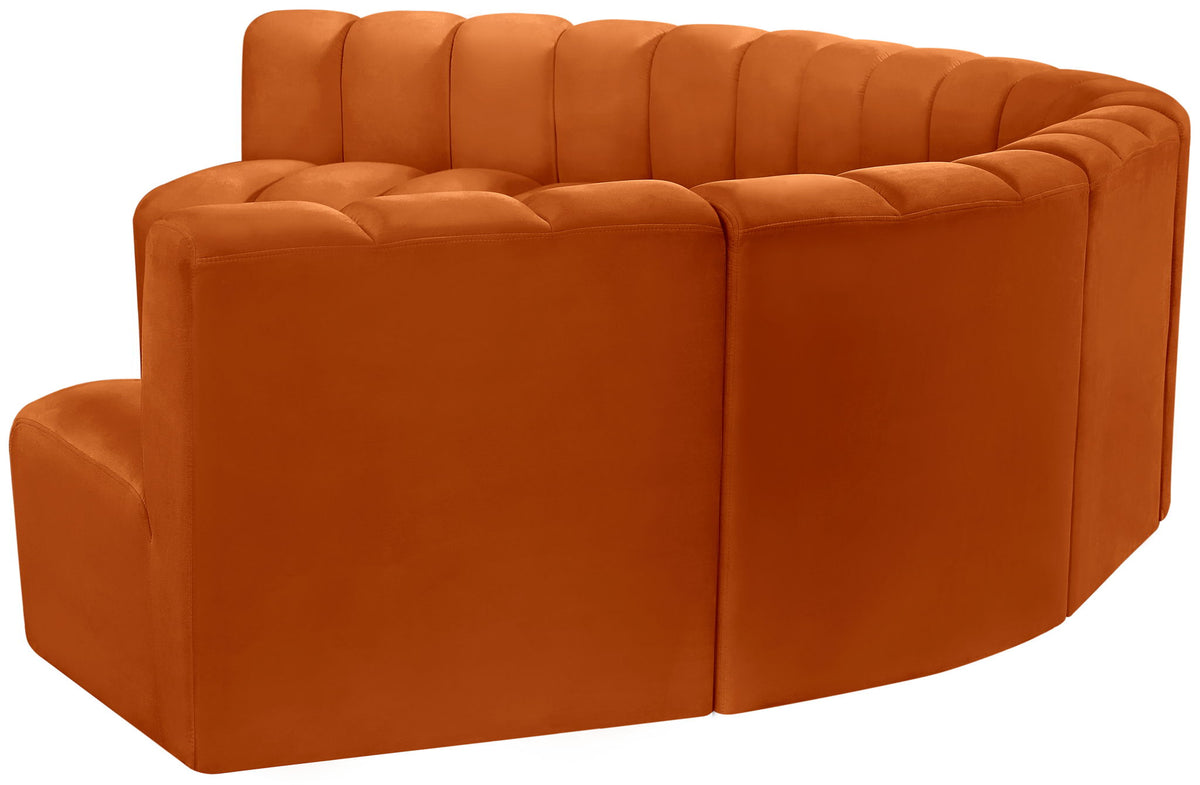 Arc - Velvet 7 Piece U-Shaped Modular Sofa