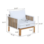 Vine - 4-Piece Conversation Set - White