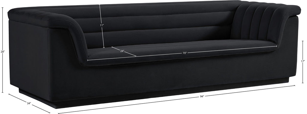 Cascade - Velvet Sofa