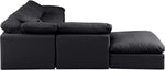 Indulge - Faux Leather 6 Piece Modular Armless Sectional