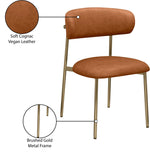 Lupita - Dining Chair With Brushed Gold Legs (Set of 2)
