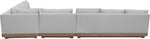 Solace - Olefin 5 Piece Outdoor Patio Modular Sectional