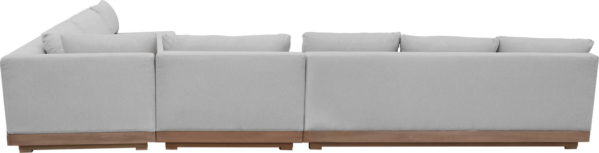 Solace - Olefin 5 Piece Outdoor Patio Modular Sectional