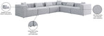 Cube - Linen 6 Piece Modular Corner Sectional