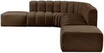 Arc - Velvet 7 Piece Corner Modular Sofa