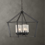 Evanston - 4 Light Indoor-Outdoor Pendant - Black